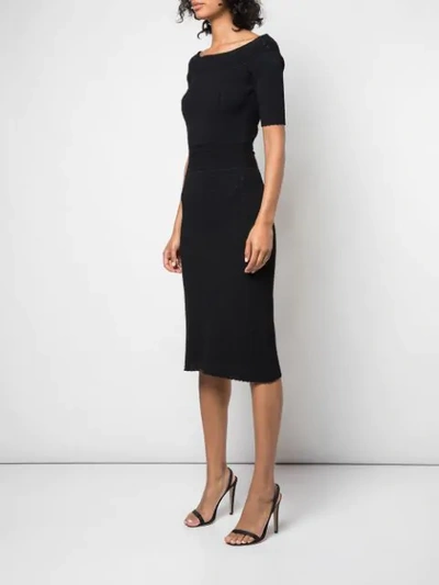 Shop Altuzarra 'stansfield' Knit Dress In Black