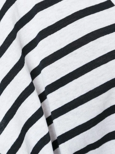 Shop Bassike Striped T-shirt Dress - Black