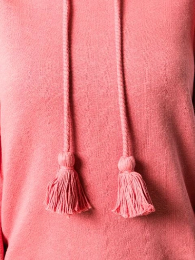 Shop Ulla Johnson Tassel Hoodie In Pink