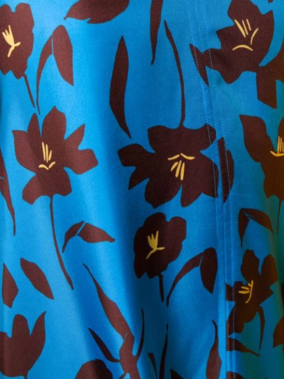 Shop Alysi Floral-print Dress In Blue