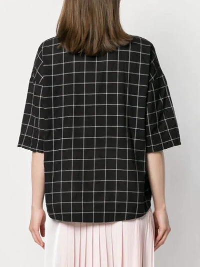 Shop Cotélac Check Shirt In Black