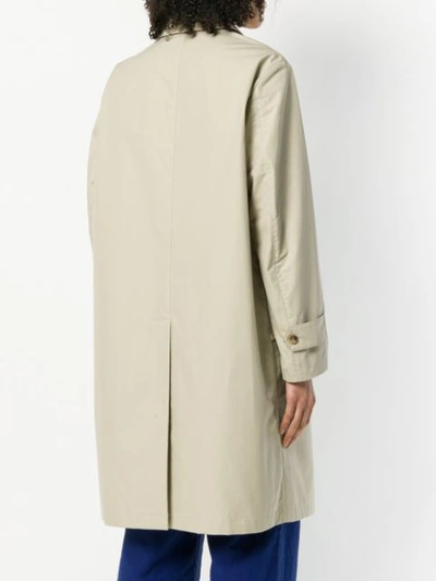 Shop Margaret Howell Ventile City Coat In Neutrals