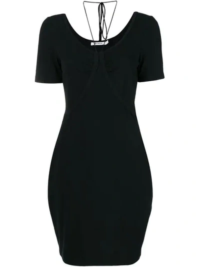 Shop Alexander Wang T Short Sleeve Dress In Black