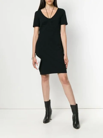 Shop Alexander Wang T Short Sleeve Dress In Black