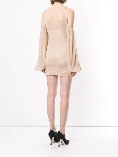 Shop Alice Mccall Spell Cold-shoulder Mini Dress In Pink