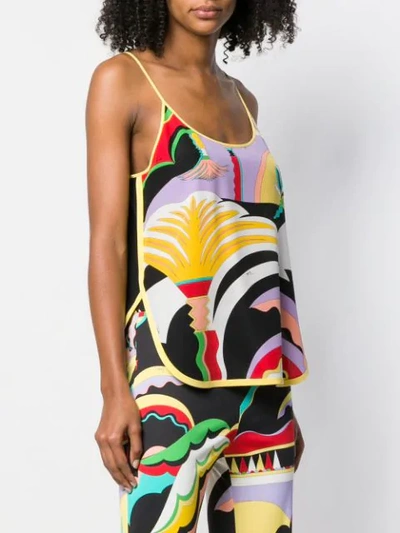 Shop Emilio Pucci La Villa Print Silk Cami Top In Black