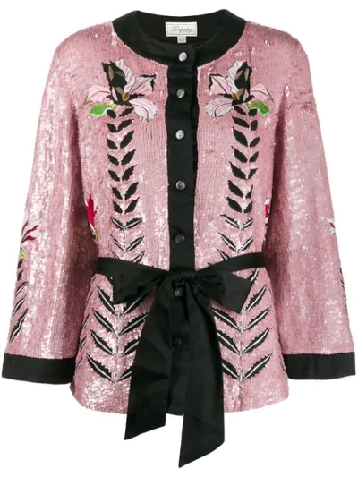 Shop Temperley London Magnolia Jacket In Pink