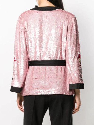 Shop Temperley London Magnolia Jacket In Pink