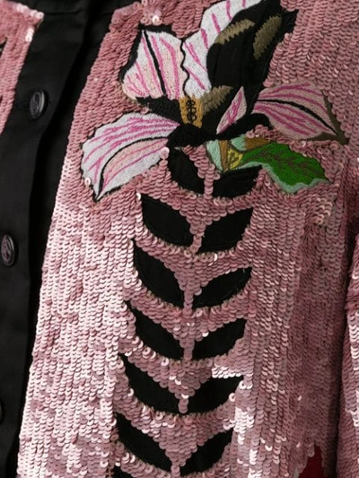 Shop Temperley London Magnolia Jacket In Pink