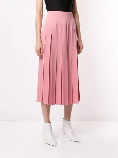 Shop Le Ciel Bleu Box Pleated Skirt In Pink