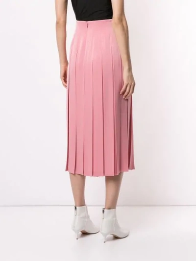 Shop Le Ciel Bleu Box Pleated Skirt In Pink