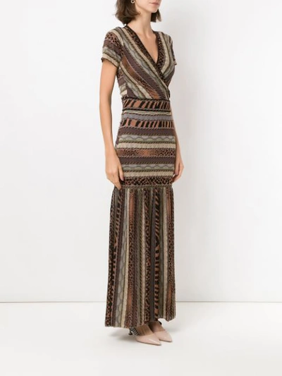 Shop Cecilia Prado Graziela Long Dress - Brown