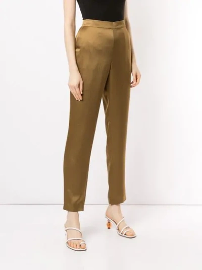Shop Layeur Slim Fit Trousers In Brown