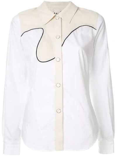Shop Aalto Cowboy-style Shirt In White