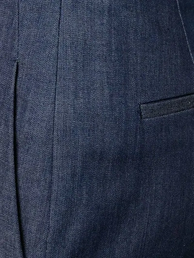 Shop Neil Barrett Flared Denim Trousers In Blue