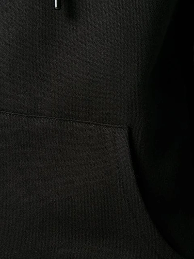 Shop Quantum Courage Back Logo Zipped Hoodie In Black