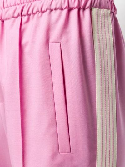 Miu Miu Side Stripe Track Trousers In Pink