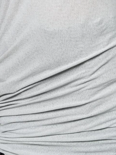 Shop Yohji Yamamoto Gathered Tank Top In Grey