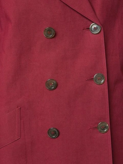 Pre-owned Louis Vuitton Damier Trench Coat In Red