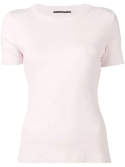 Shop J Brand Fitted Round Neck T-shirt In Pink