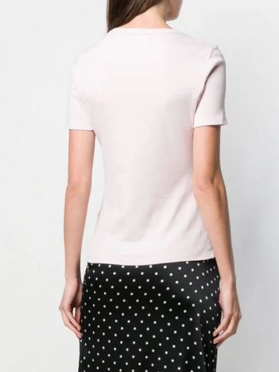 Shop J Brand Fitted Round Neck T-shirt In Pink