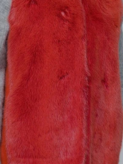 Shop Liska Malottika Sleeveless Hooded Coat In Red