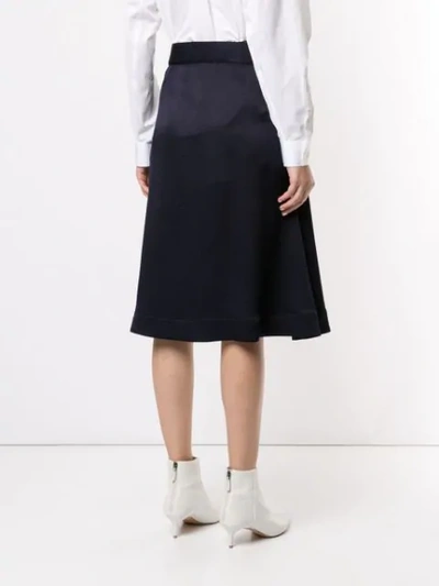 Shop Palmer Harding Distorted Skirt In Blue