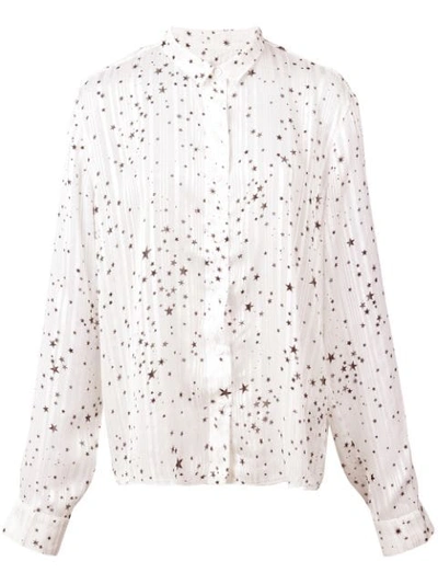 Shop Rta Blythe Star Patterned Blouse In White