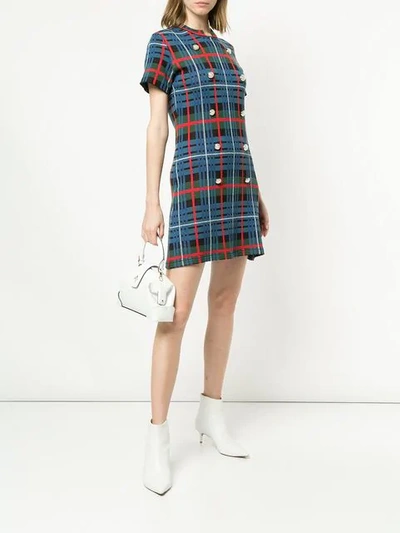 Shop Macgraw Whistle Tartan Dress In Blue