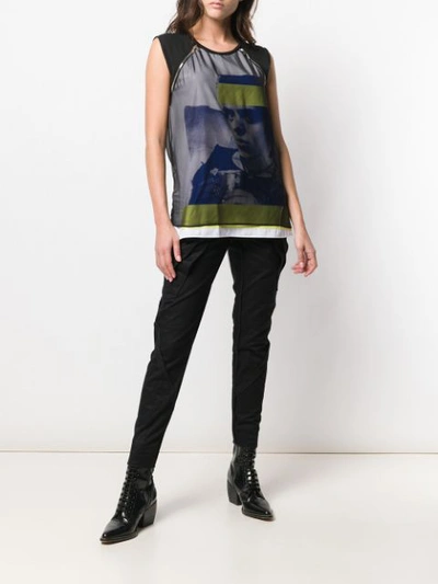 Dsquared2 Layered Print T In Black