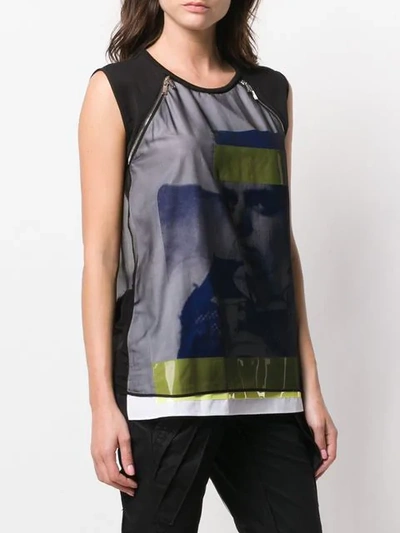 Dsquared2 Layered Print T In Black