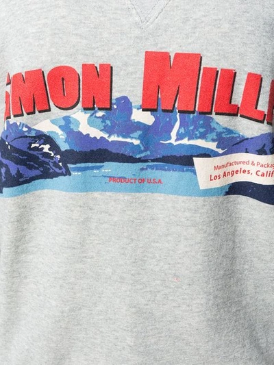 Shop Simon Miller Mountain Print Sweatshirt In Grey