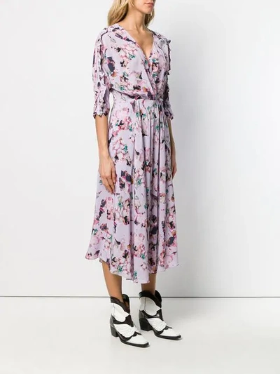 Shop Iro Purple Floral Dress In Pur03