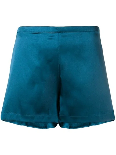 Shop La Perla Pyjama Boxer Shorts In Blue