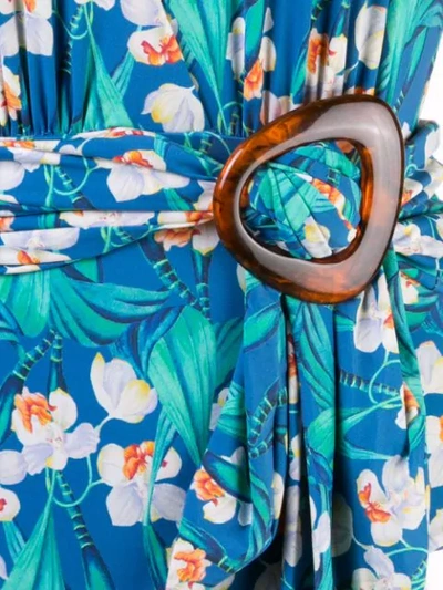 Shop Patbo Tropical Print Swimsuit In Blue