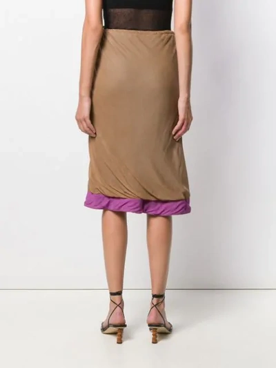 Pre-owned Prada 2000's Skirt In Neutrals