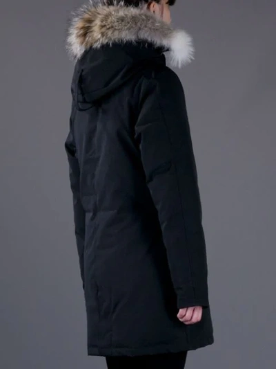 Shop Canada Goose Fur Collar Parka In Black