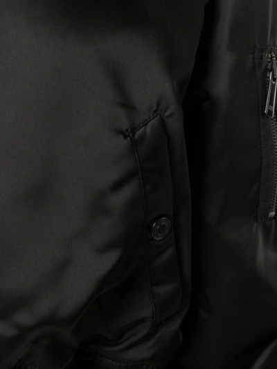 Shop Marcelo Burlon County Of Milan Checked Rear Bomber Jacket In Black