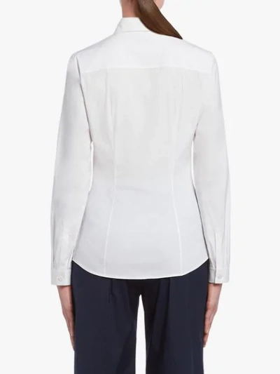 Shop Prada Slim-fit Shirt In White