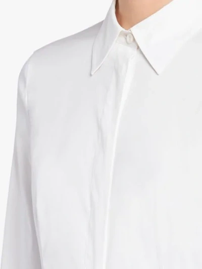 Shop Prada Slim-fit Shirt In White