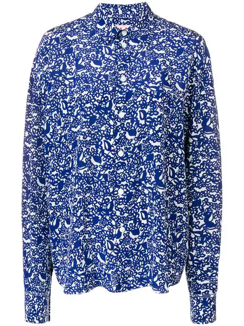Marni All-over Print Shirt In Blue | ModeSens