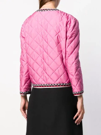 Shop Gucci Padded Jacket In Pink