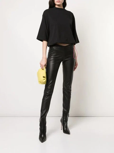 Ben Taverniti Unravel Project Drawstring T-shirt In Black