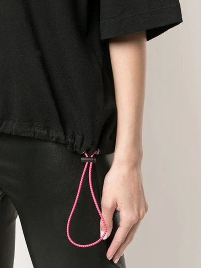 Ben Taverniti Unravel Project Drawstring T-shirt In Black
