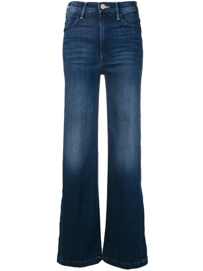 side slit flared jeans