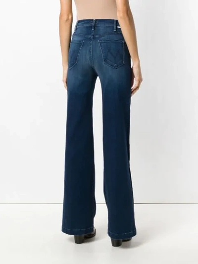 side slit flared jeans