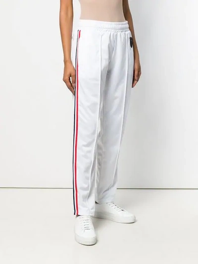 Shop Rossignol Low Rise Stripe Track Pants In White