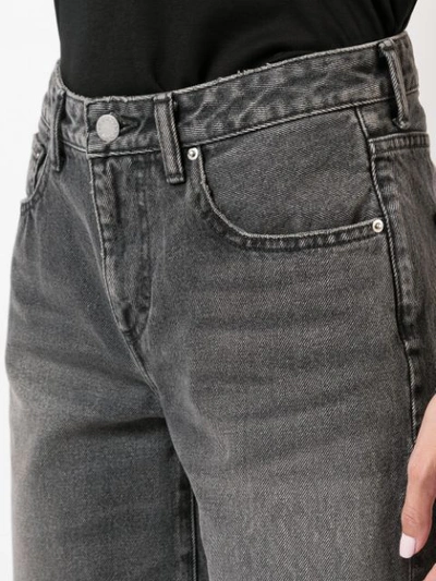 Shop John Elliott Cropped Boyfriend Jeans In Black