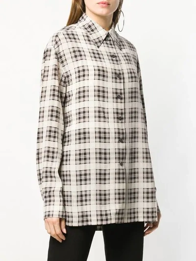 Shop Marc Jacobs Tartan Pattern Shirt In Neutrals