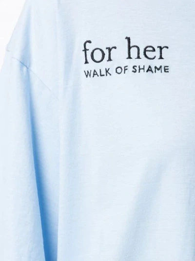 Shop Walk Of Shame For Her T-shirt In Blue
